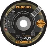 Rhodius 207826 FS1 FUSION Afbraamschijf Diameter 115 mm RVS, Staal 10 stuk(s)