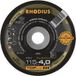Rhodius 207826 FS1 FUSION Afbraamschijf Diameter 115 mm RVS, Staal 10 stuk(s)
