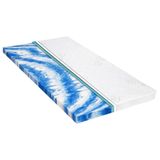 vidaXL Dekmatras 7 cm gelschuim 160x200 cm - Wit