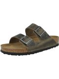 Birkenstock Arizona Slipper Groen Unisex Leer Maat 40