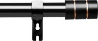 Shenzhen Haorui Industrial Technology Co., Ltd. Tringle à rideaux noir avec supports réglables - 1 pièce - 66-183 cm