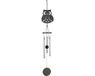 Art Bizniz Windgong - Outdoor - Windmobiel - Windorgel - Uil - 35cm - Staal - Zwart - Zilver