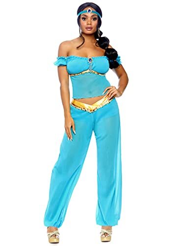 Leg Avenue 83857 - Arabische beautykostuum, maat S, turquoise