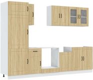 vidaXL 8-delige Keukenkastenset Kalmar Sonoma Eikenhout