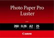 Canon LU-101 A2 Fotopapier - Wit - 260 g - 25 stuks