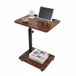 Merkloos Relaxdays Bijzettafel - Verstelbaar 48-84 cm - Industrieel - Bruin-Zwart