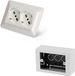 FANTON 42100-27S Set prise encastrable universelle - OPERA/MTX - Prise double - Schuko 2P+T 16A - Pré-câblé