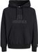 JACK & JONES Sweatshirt 'JORFrederiksberg' antraciet / zwart