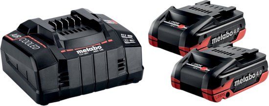 Metabo Basisset - 2x LiHDX Accupack 18V 4.0 Ah + ASC 145 Lader