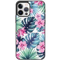 Apple iPhone 12 Tropical aquarelle hoesje