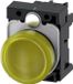 Siemens 3SU1102-6AA30-1AA0 Verlichte melder Plat Geel 24 V/AC, 24 V/DC 1 stuk(s)