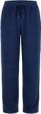 Ulla Popken - Dames - Broek Rose wijde rechte pijpen elastische tailleband - Marine - Maat 62+