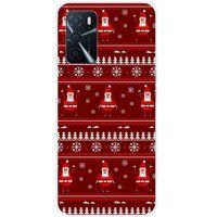 1001 coques Oppo Bedrukt siliconen hoesje compatibel met Oppo A16 pull de noel santa