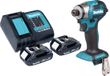 Makita DTD 173 SY accu-slagmoersleutel 18 V 180 Nm 1/4" borstelloos + 2x oplaadbare accu 1,5 Ah + lader