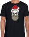 Bellatio Decorations Bad Santa fout Kerstshirt / Kerst t-shirt zwart voor heren - Kerstkleding / Christmas outfit L
