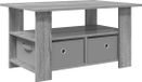 vidaXL Salontafel Grijs Sonoma 77 x 55 x 42 cm Bois transformé