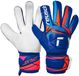 Reusch Attrakt Solid Keepershandschoenen - Blauw/Wit/Oranje - Maat 9
