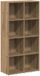 vidaXL Boekenkast 66x30x130 cm bewerkt hout artisanaal eikenkleur