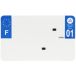 Top Plaq Blanco PVC nummerplaatstrip Top Plaq 01
