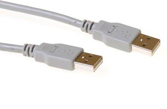 ACT SB2503 USB-A naar Mini-USB kabel 3 m Ivoor