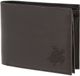 oxmox Leren portemonnee Leather RFID Protect Querscheinbörse Turtle 2.0 Embossed Brown