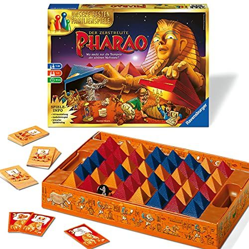 Ravensburger Der zerstreute Pharao - Gesellschaftsspiel für die ganze Familie, ab 7 Jahren