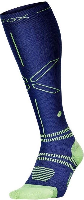 STOX Energy Socks - Sportsokken voor Mannen - Premium Compressiesokken - Voorkom Blessures & Spierpijn - Sneller Herstel - Minder Vermoeide Benen - Extra Comfort - Verdikt Voet en Hielstuk - Mt 46-49