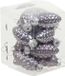 Merkloos / Sans marque Othmar Decorations Bv 24x Dennenappel kersthangers/kerstballen lila paars van glas - 6 cm - mat/glans - Kerstboomversiering