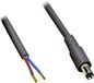 BKL DC plug (m) 5,5 x 2,1mm stroomkabel met open einde - 0,50 meter