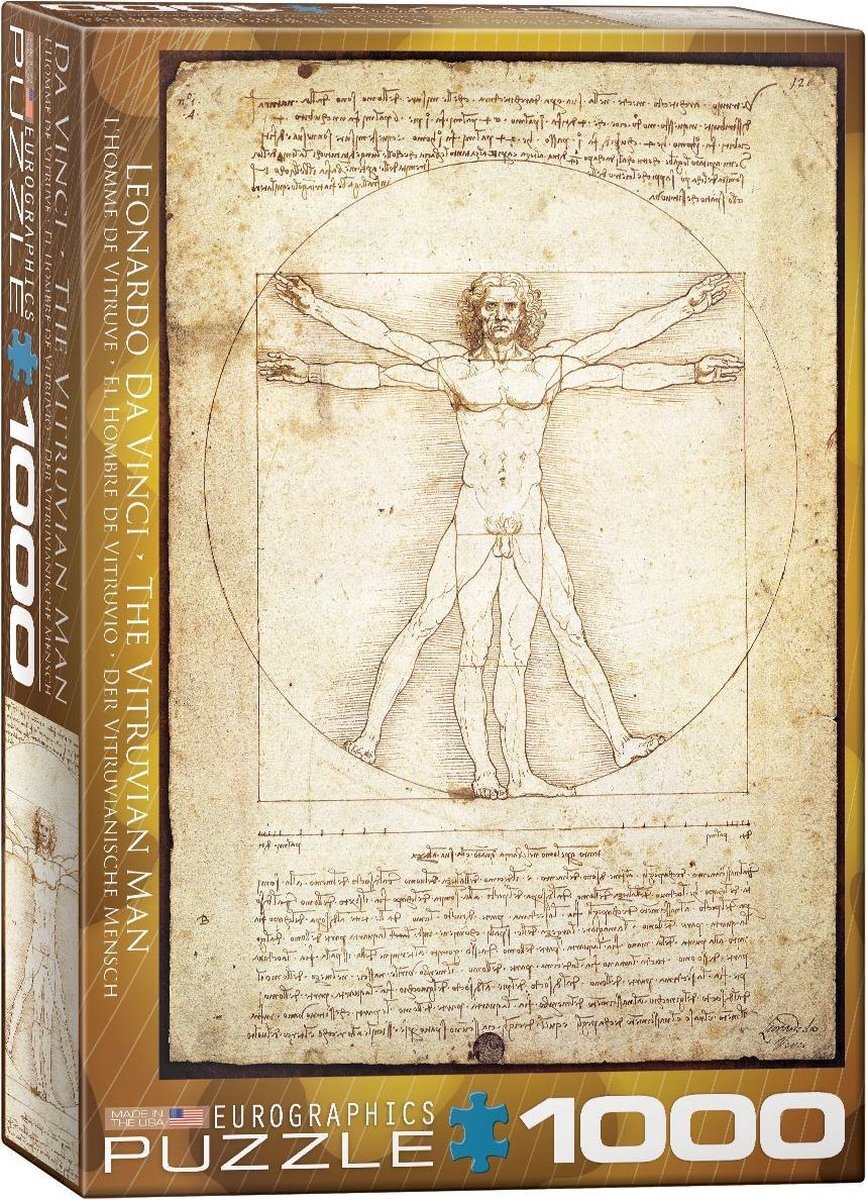 Eurographics The Vitruvian Man - Da Vinci Puzzel (1000 stukjes)