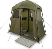 vidaXL Douchetent 2-persoons waterdicht olijfgroen