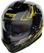 Nolan N80-8 Turbolence N-Com casque, noir/gris/jaune, taille XS (55)