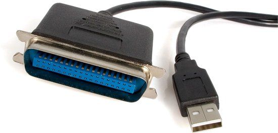 StarTech.com ICUSB1284 - USB naar Parallel Printerkabel - 2m - Zwart