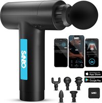 Sanbo Massage Gun Prime - Massage Apparaat - Zwart/Blauw - 5 Opzetstukken - Professioneel