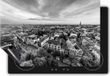 Chefcare Inductie Beschermer Groningen Skyline Zwart Wit 57,6x51,6 cm