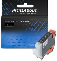 PrintAbout Huismerk Canon BCI-5BK Inktcartridge Zwart