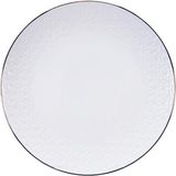 Tokyo Design Studio Nippon White Gold Rim Plate 30cm Stripe