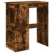 VidaXL Table de bar en bois traité 90x47,5x103,5 cm chêne fumé