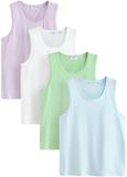 Next - Heren - Set van 4 katoenen hemdjes - Wit