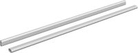 vidaXL - Kaststang - 2 st - Zilver - 864 x 15 x 29 mm - Aluminiumlegering