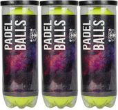 Matchu Sports Padel Ballen - 3 blikken - 9 ballen totaal - Geel
