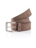 Tom Tailor - TTJAY leren riem met vierkante gesp - Maat 110 - brown uni
