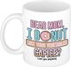 Bellatio Decorations mok - mom I donut like your vegetables - 300 ml