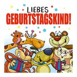 Gefeliciteerde Depesche Gefeliciteerde kaart met muziek, grappige verjaardagskaart met kleurrijk motief, bijpassende spreuk en tekst aan de binnenkant, incl. envelop, 17 x 16,5 cm
