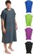 Merkloos / Sans marque Fit-Flip Badponcho van microvezel, voor dames en heren, compact en zeer licht; surfponcho, verhuishulp, handdoek en omkleedhulp op het strand, grijs, l
