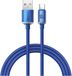 Baseus Crystal Shine Series USB-kabel USB Type A - USB Type C 100W 1,2m blauw