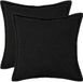vidaXL - Kussensloop - 2 stuks - Zwart - 40 x 40 cm - Bouclé