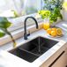 Pure.Sink Spoelbak 18+34 cm PVD gun metal grote bak rechts PCM183440-61
