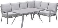 Garden Impressions Sergio lounge-dining set rechts - taupe-valley sand