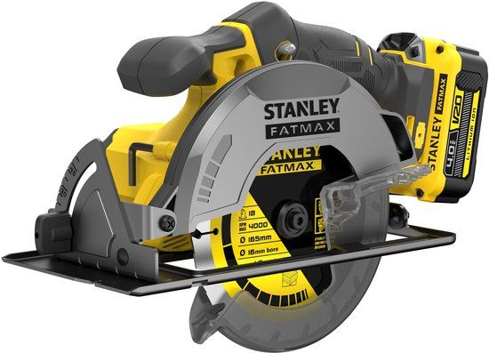 Stanley SFMCS500M2K FATMAX® V20 Accu Cirkelzaag 165mm 18V 4.0Ah - Inclusief 2 Accu's en Koffer